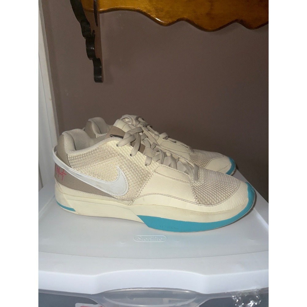 Nike Men's Size 11 "Ja 1" Vacation Basketball‎ Shoes Cream Multicolor DR8785-102